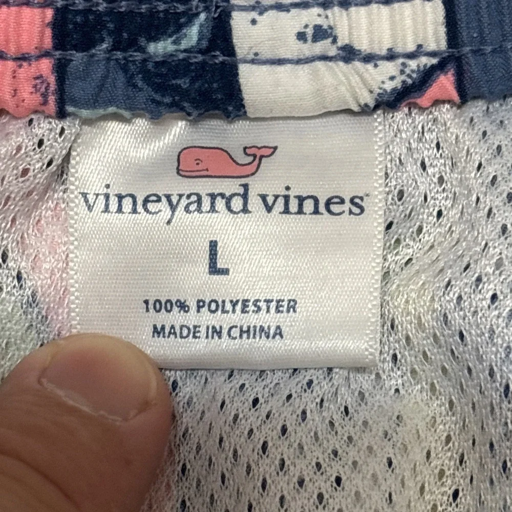 Vineyard Vines Mesh Lined Swim Shorts Trunks Mens Large All‎ Over Sailboat Print